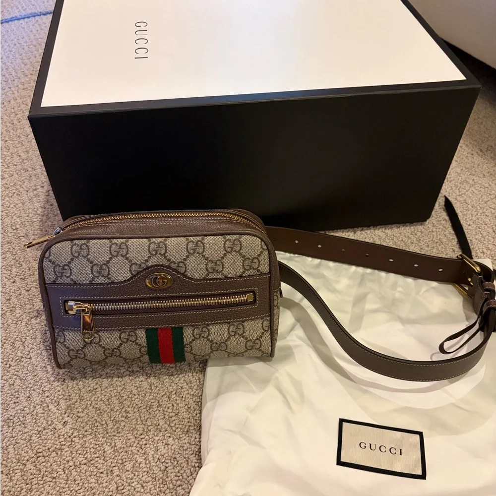 Gucci Ophidia GG Supreme belt bag. Carried once. Excellent condition - Picture 1 of 13